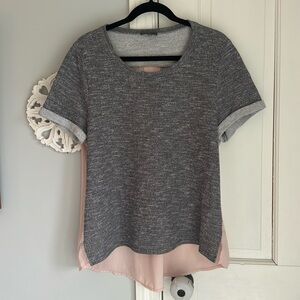 Market and Spruce Mixed Media Short Sleeve Top XL